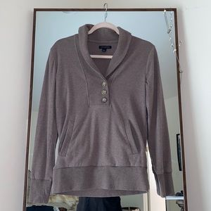 Shawl collared sweater